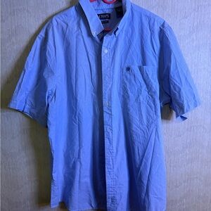 Chaps Blue Casual Button Down Shirt